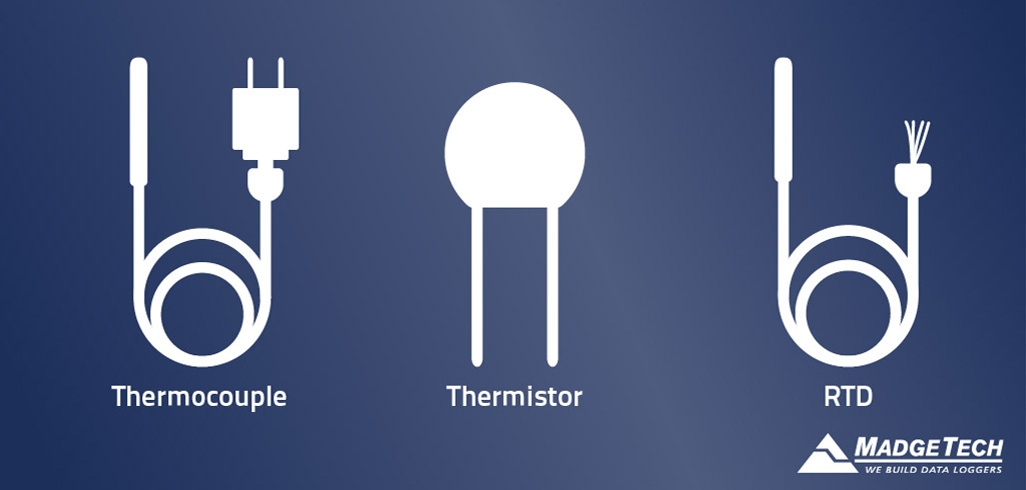 Water Temperature Sensors: Thermistors, thermocouples, RTDs